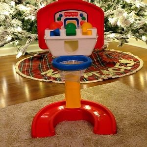 Vintage 1991 fisher Price Bright Beginnings basketball hoop
